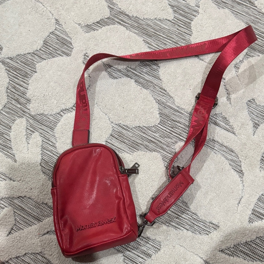 Montana West Cherry Red Crossbody Bag